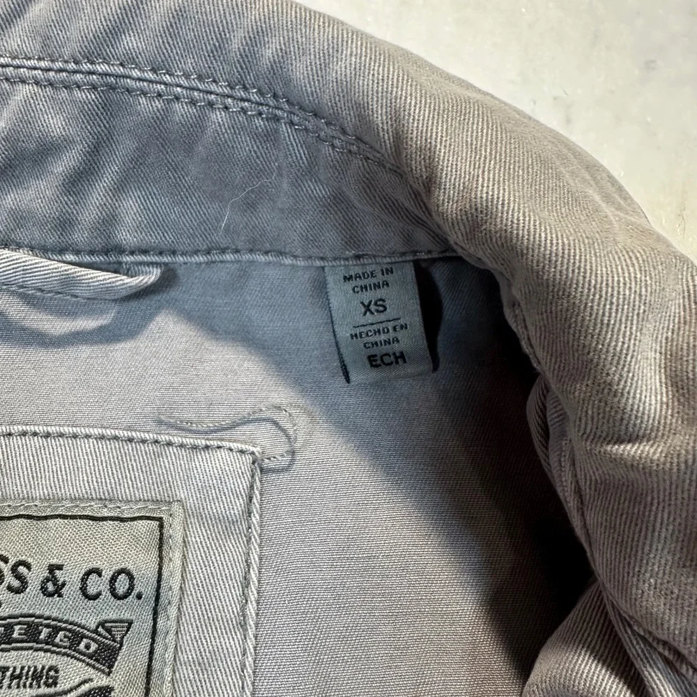 Levis Field Jacket Womens XS Gray Utility Military Cotton Twill Cargo Parka Coat